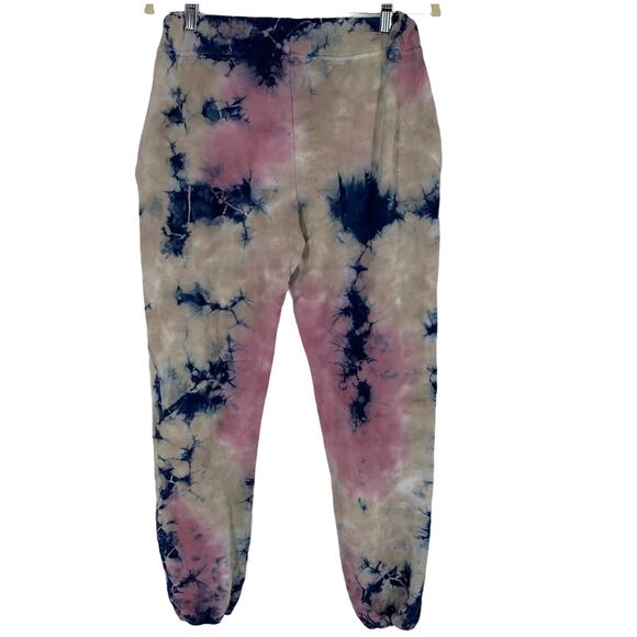 Daydreamer Small Rouge Storm Marbled Purple Blue Tie Dye Jogger Pants NWT - Picture 4 of 6